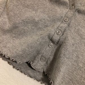 A cropped gray top